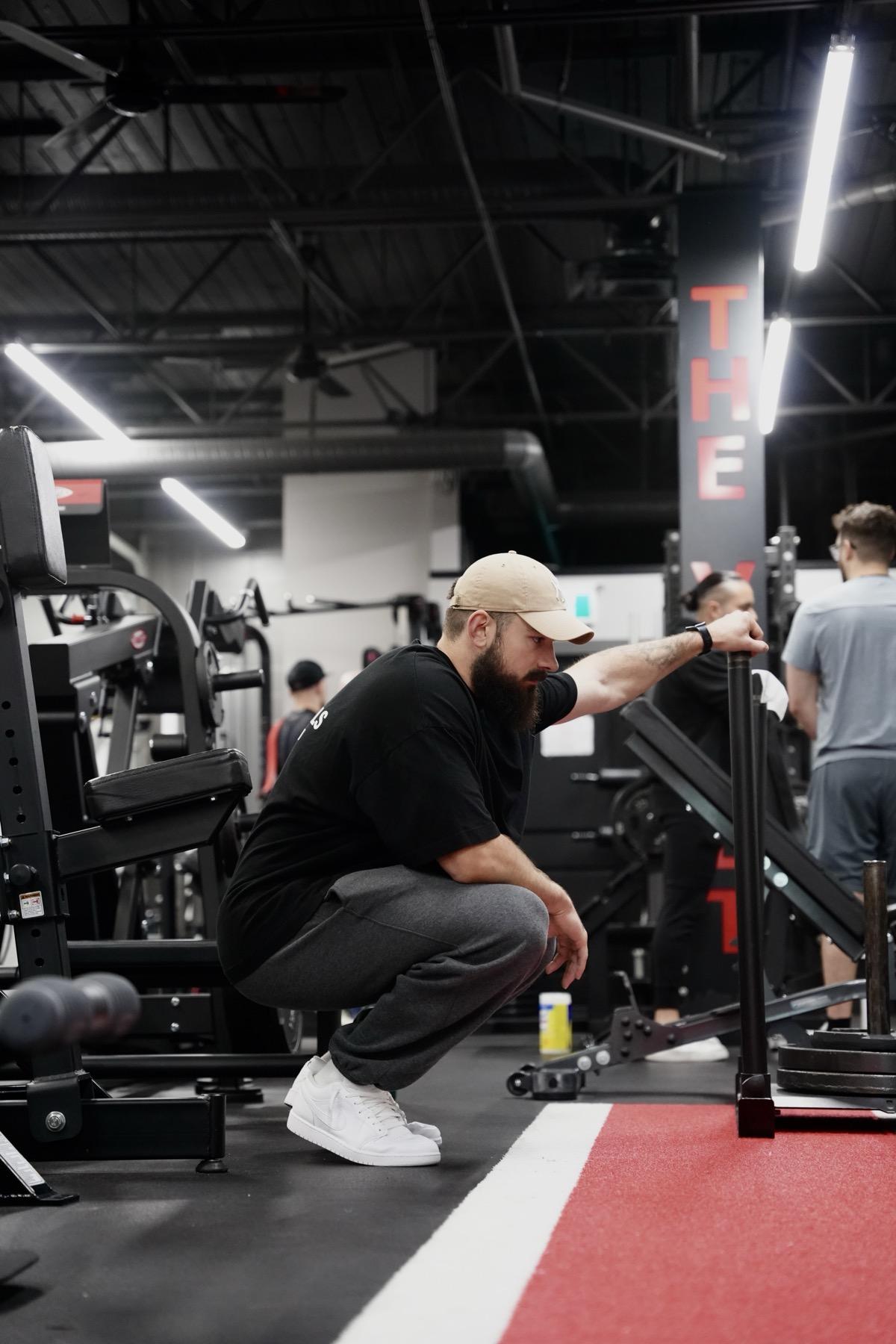 David Bryks coaching in the gym